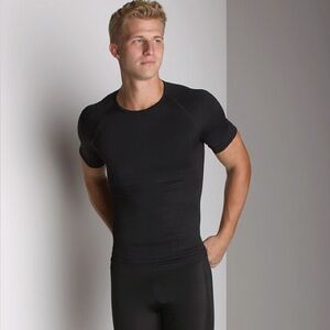 SPANX Zoned Performance Compression Crew Neck Top Sz M